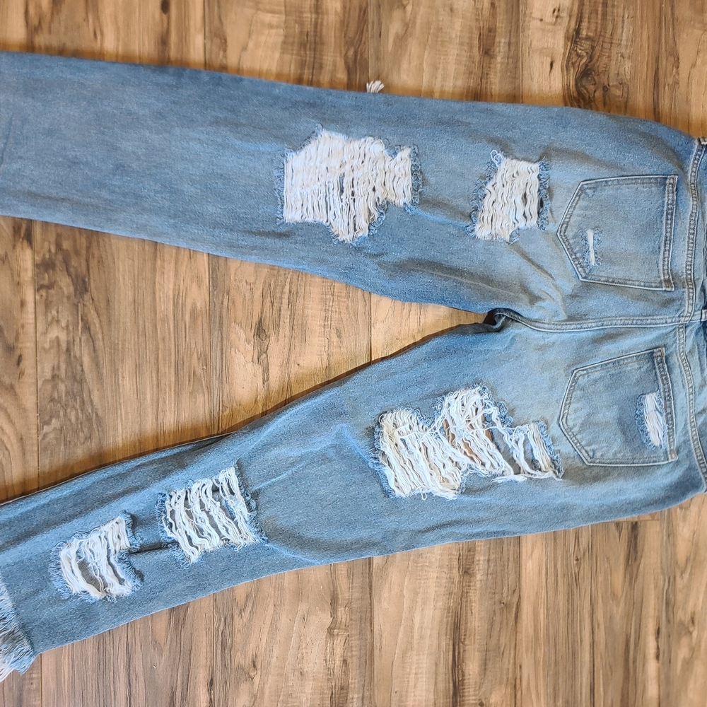 Cello Distressed Light Blue Women's Ripped Skinny Jeans Size 11 *sold* - Picture 6 of 7